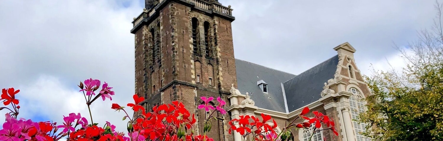 Located next to the Anne Frank House and on a canal, this church is a mix of old and new.