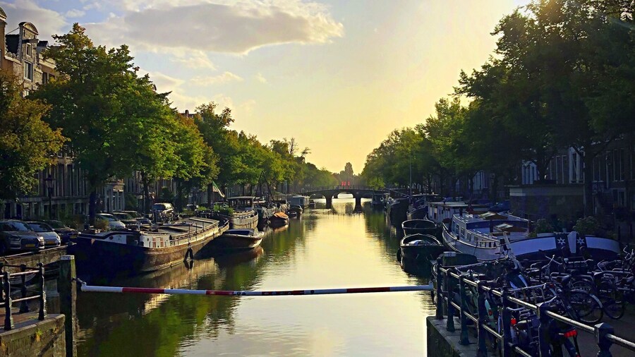 Sunrise in Amsterdam