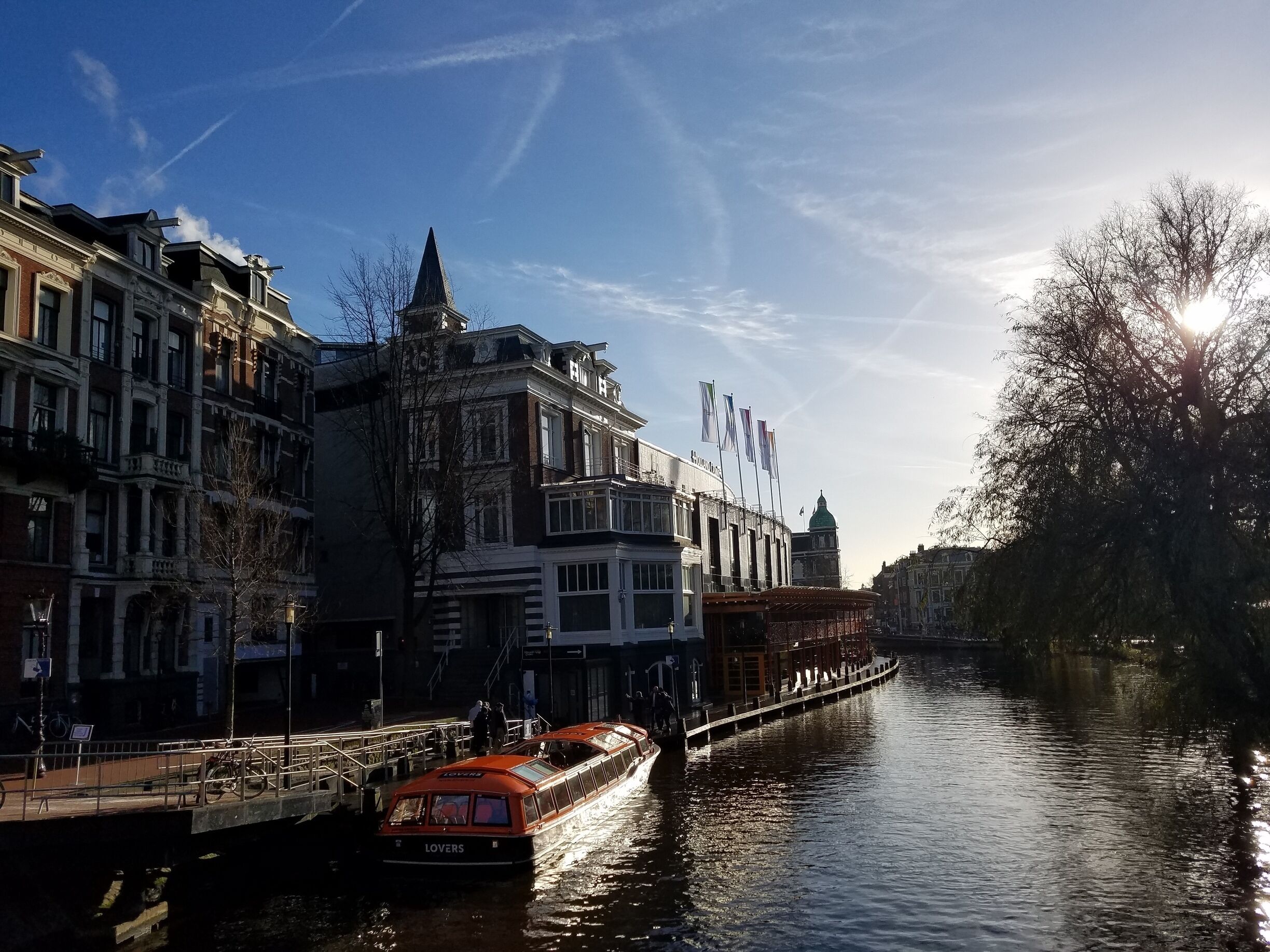 A beautiful winters day exploring the sites of Amsterdam.