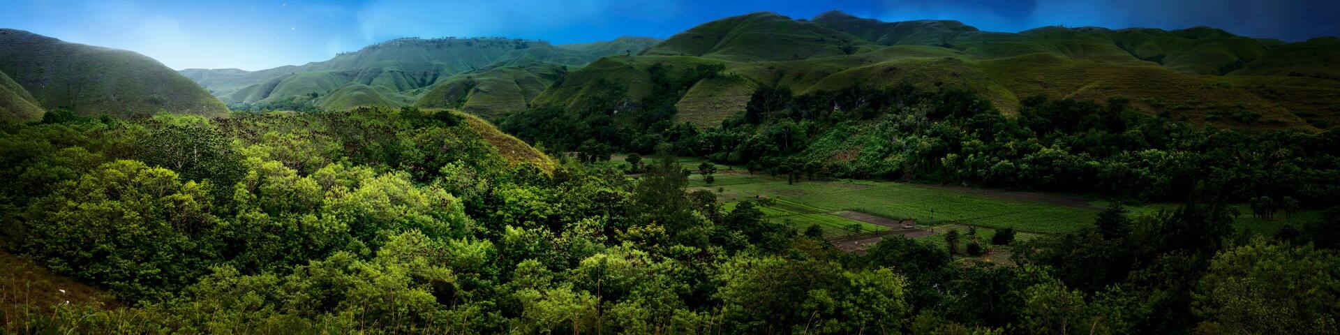 Hill in Sumba island at night, Indonesia