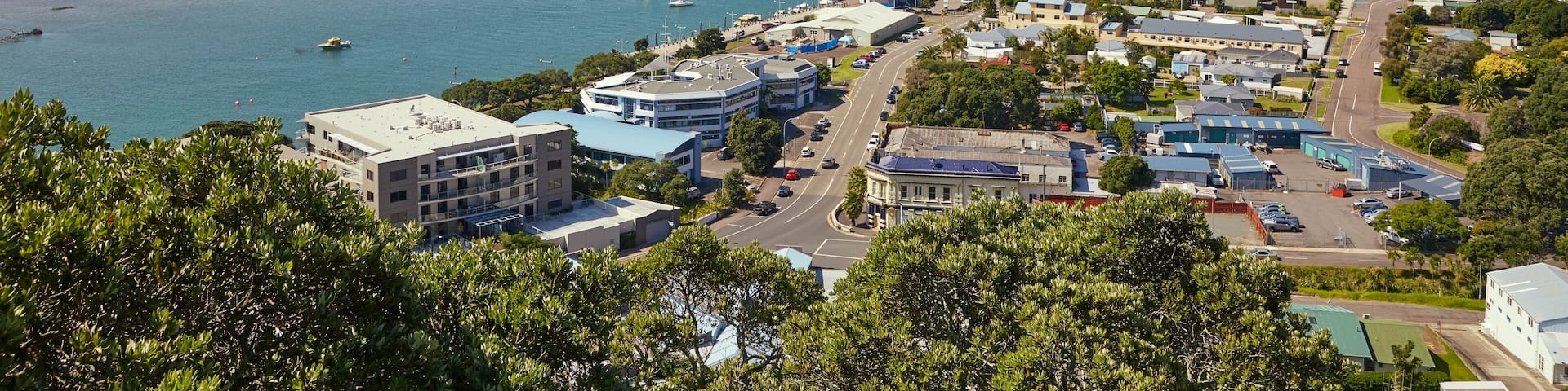 View of Whakatane in New Zealand