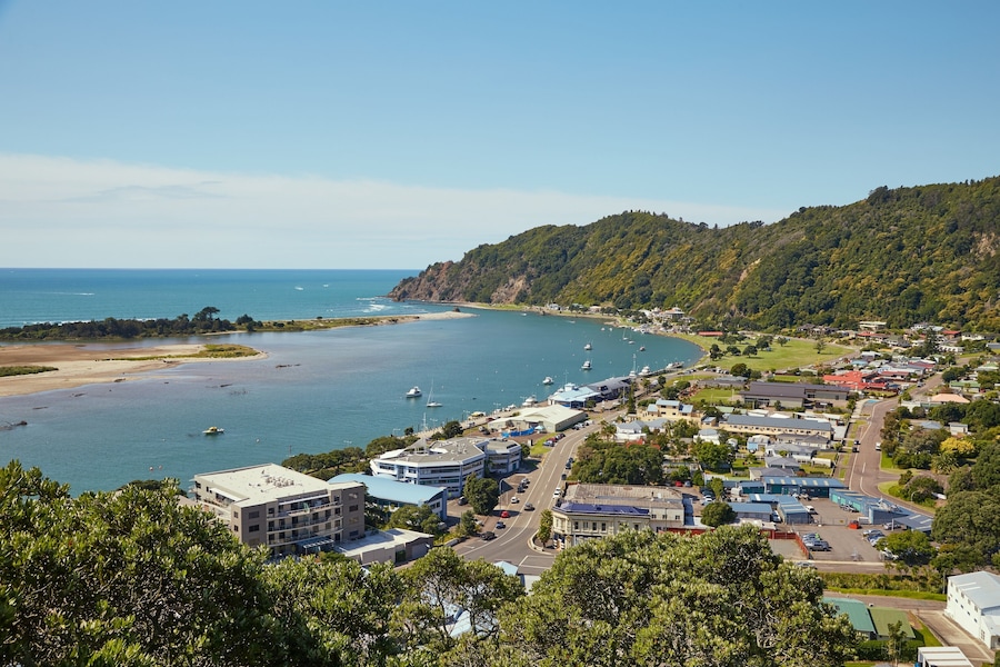 View of Whakatane in New Zealand