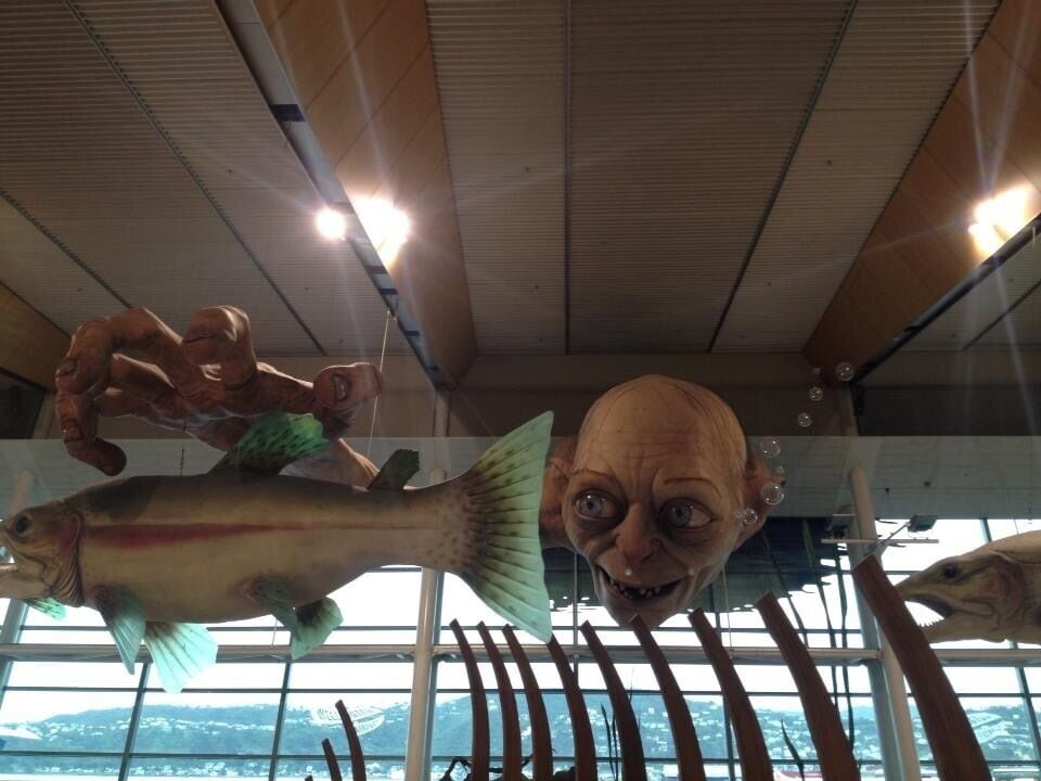 It is not a secret new zealand loves their hobbit and lord of the ring stuff. This fellow is bigger and seems more real than you can expect. Even if you don't have to catch a flight you might want to stop at the airport and get your picture with this guy #roadtrip