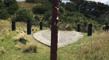 This Maori Pouwhenua looks out to the Wellington Heads. Can be reached from Seatoun or up the hill from Breaker Bay.