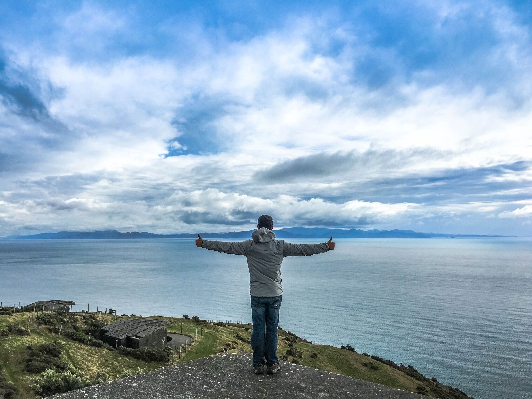 Explore WW2 bunkers 30 minutes outside Wellington. Don't forget to take a sneak peak at the South Island from here... I sure did.