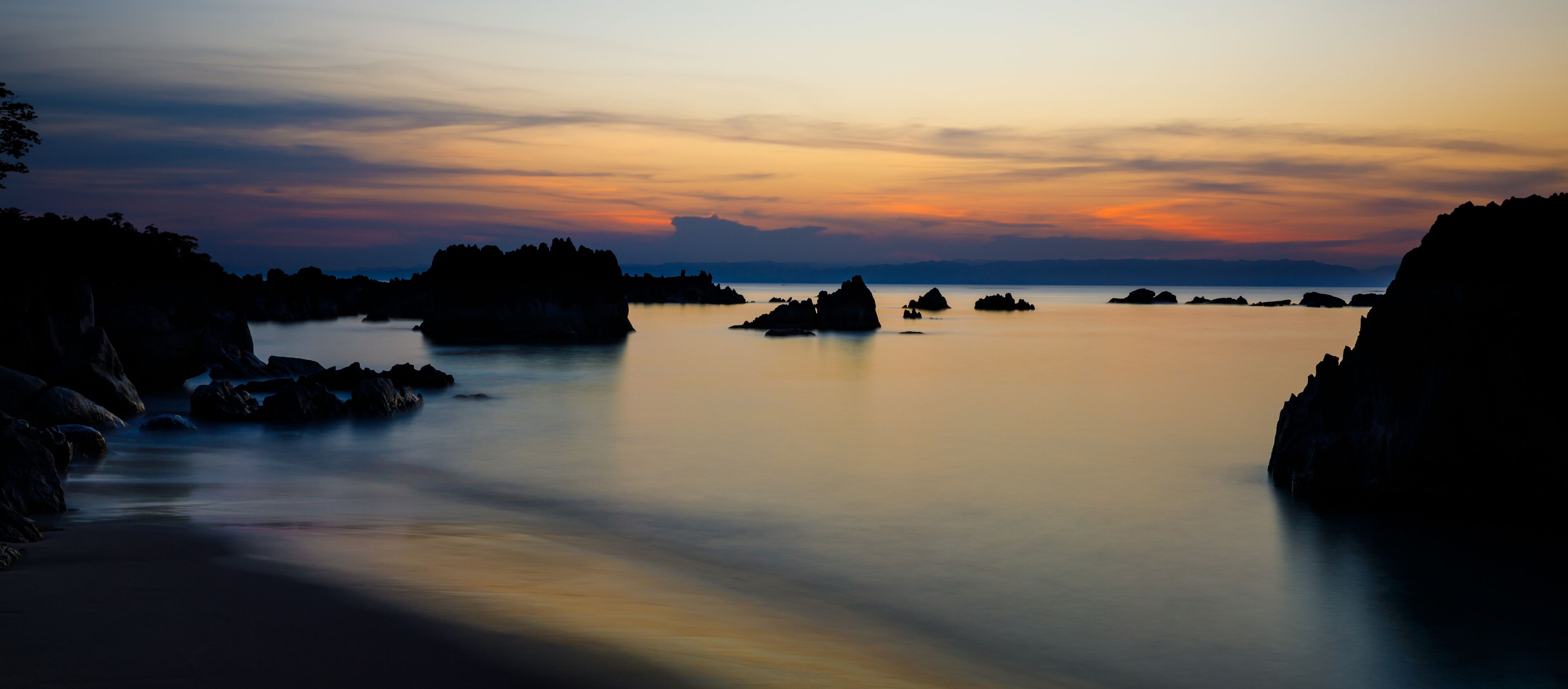 Idyllic sunset at remote beach of Tampolo, Masoala National Park, Madagascar