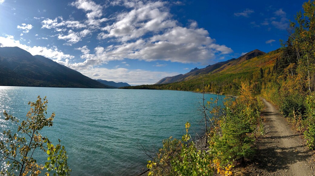 Eklutna Lakeside trail. Bring the whole family and walk it, bike it, ride your atvs, and even horses!
_
#EklutnaLakesidetrail
#EklutnaLake #Adventure