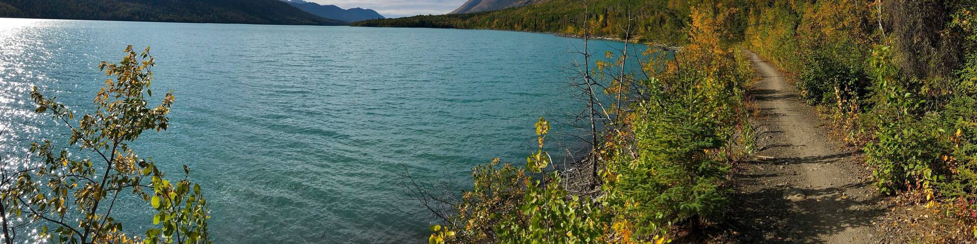 Eklutna Lakeside trail. Bring the whole family and walk it, bike it, ride your atvs, and even horses!
_
#EklutnaLakesidetrail
#EklutnaLake #Adventure