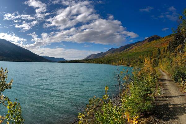 Eklutna Lakeside trail. Bring the whole family and walk it, bike it, ride your atvs, and even horses!
_
#EklutnaLakesidetrail
#EklutnaLake #Adventure