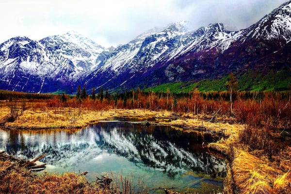 Eagle Creek, Alaska - about 60 moles South of Anchorage.