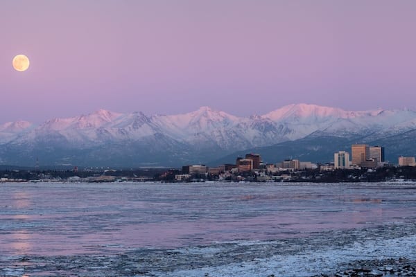 Good place for a panoramic shot of downtown Anchorage with the mountains in the background. I like it here best during winter months.
#photography #alaska
