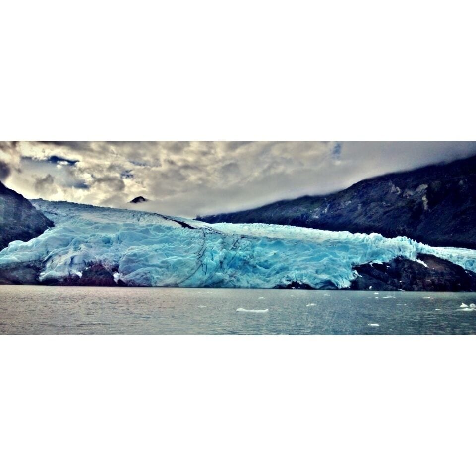 Portage Glacier is part of the beautiful Chugach National Park. Get there by traveling down the Seward Highway in Anchorage about 50 miles towards Seward. The drive itself is breathtaking, but the trip into Portage, AK is a whole other animal. Thousands of glaciers top the (very tall) mountains and the bluest water you have ever seen can be seen trickling down the sides of these mountains, forming awe-inspiring lakes and rivers. $34 (or less- coupons are online) will get you a 1 hour tour in the Ptarmigan around Portage Lake. You come to about 300 yards away from this monstrous beauty for rare photo ops, all the while listening to a park ranger narrate the history of the area around you. A truly humbling experience for those of us who occassionally need a reminder of how powerful this earth really is.