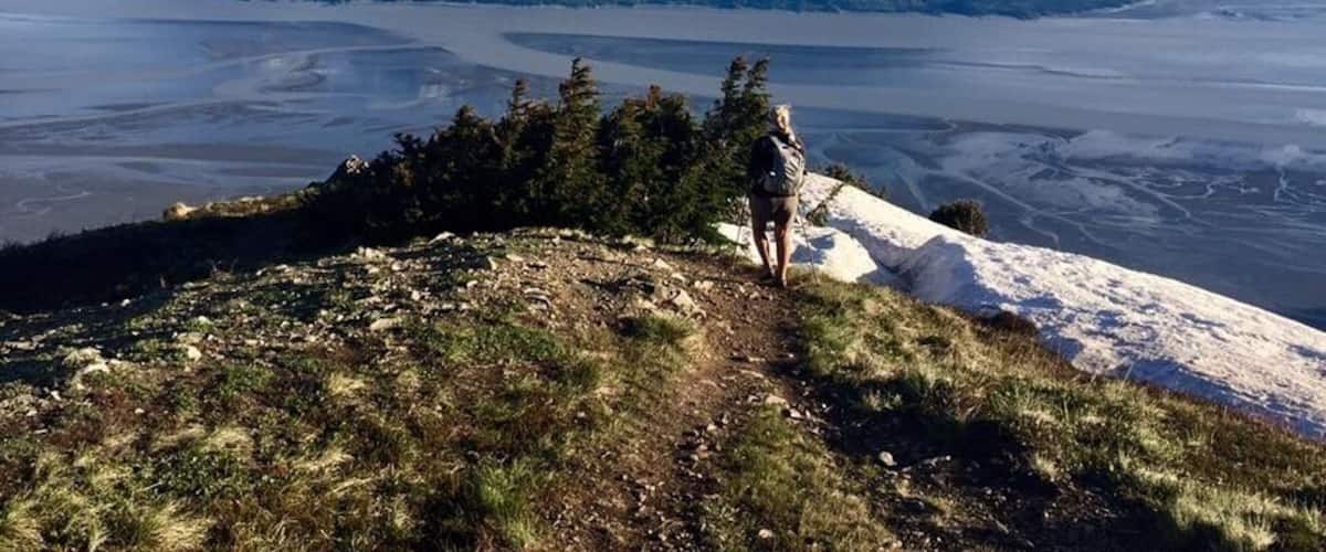 Bird Ridge Trail summit near Anchorage, AK.