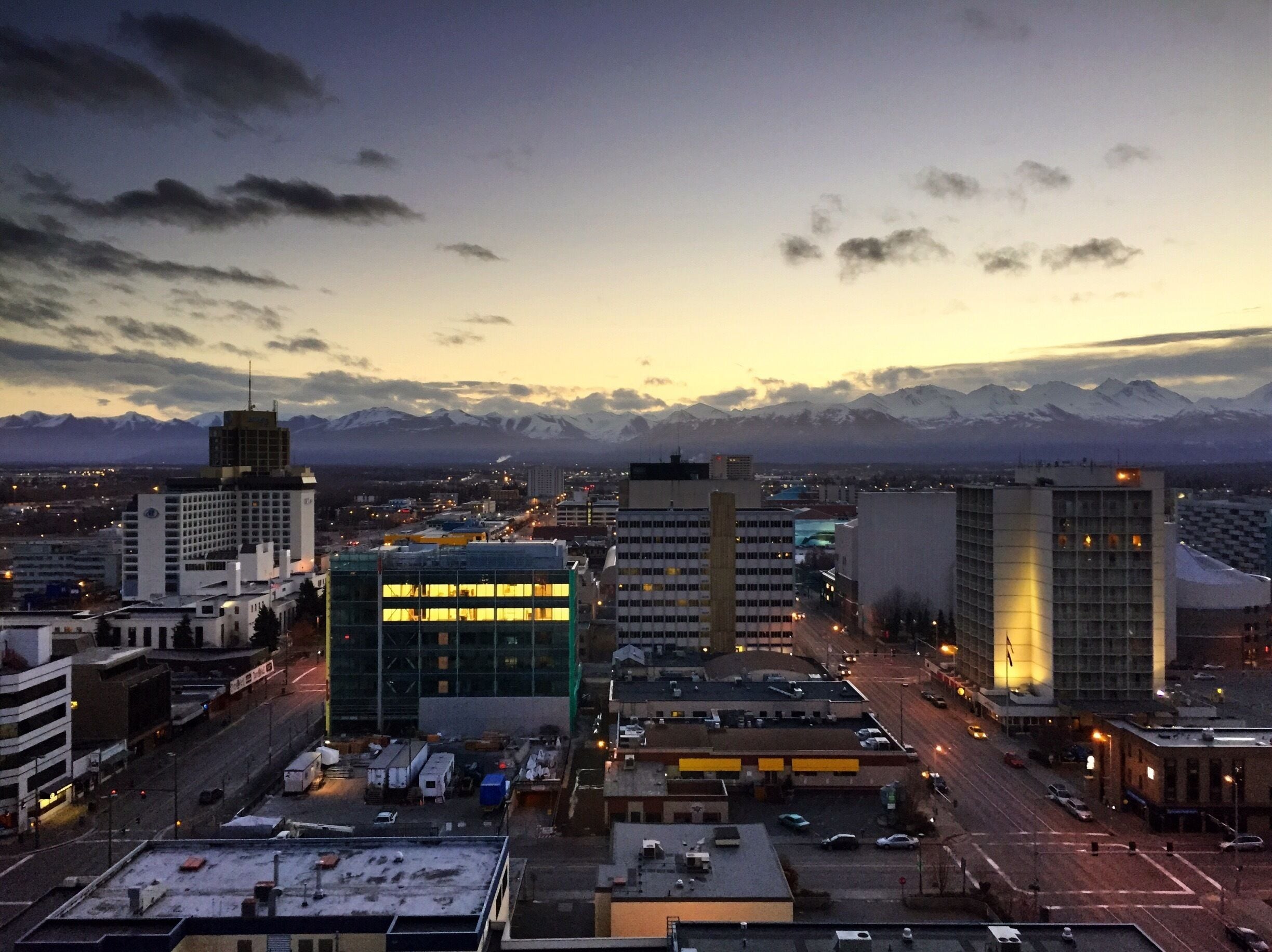 From the 17th floor of the Hotel Captain Cook.