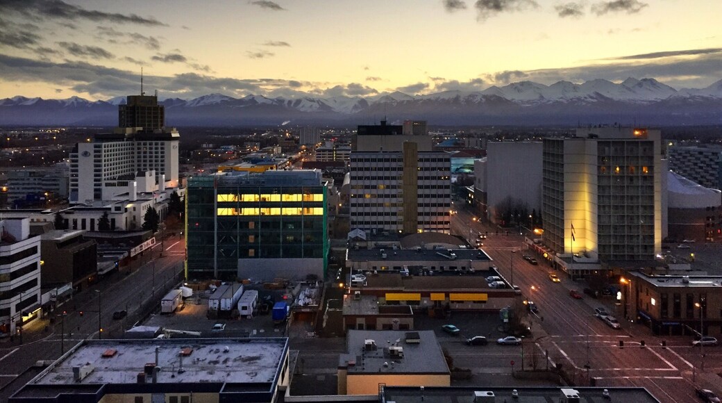 From the 17th floor of the Hotel Captain Cook.