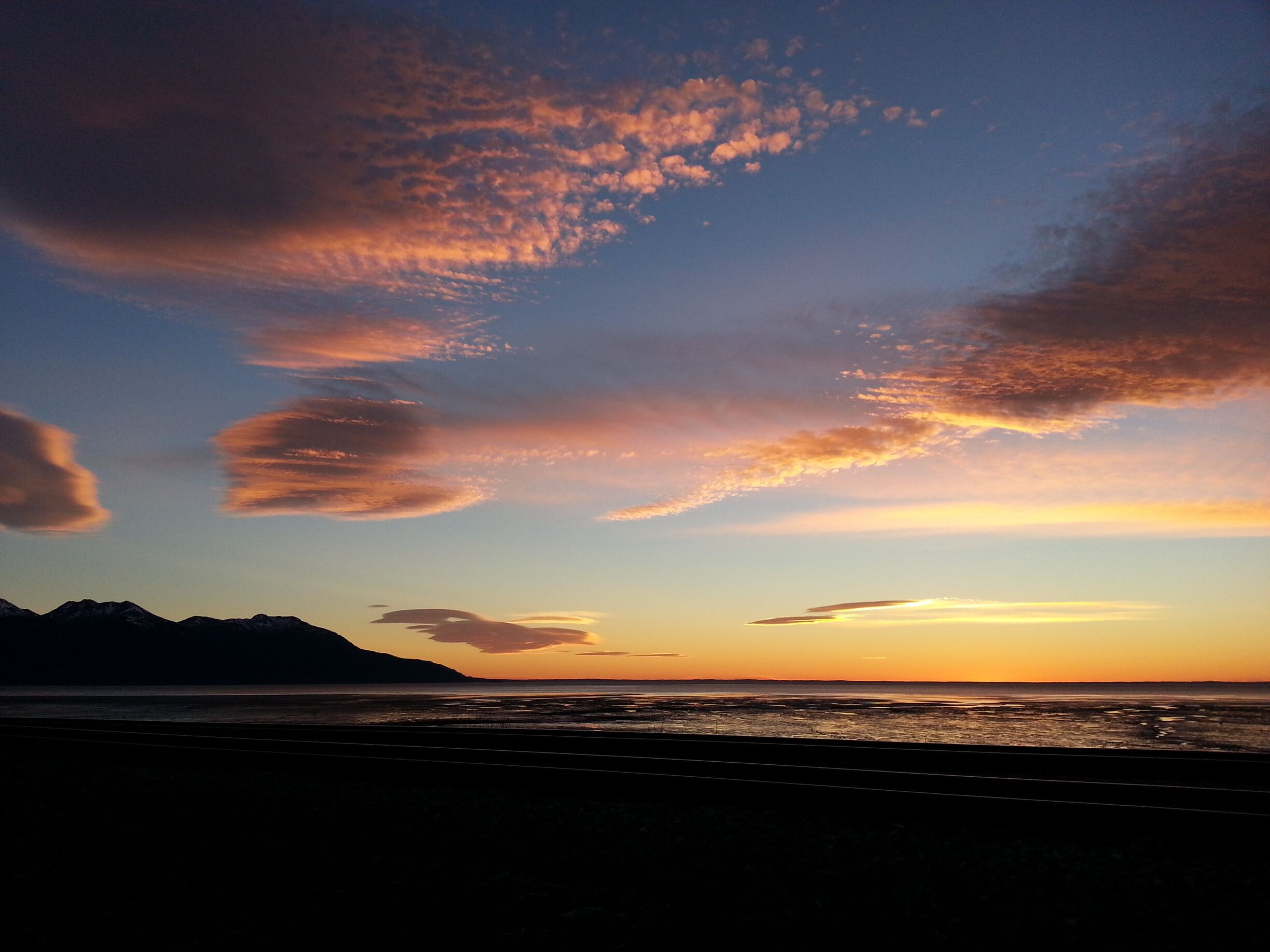 Sunset at the Turnagain arm. 