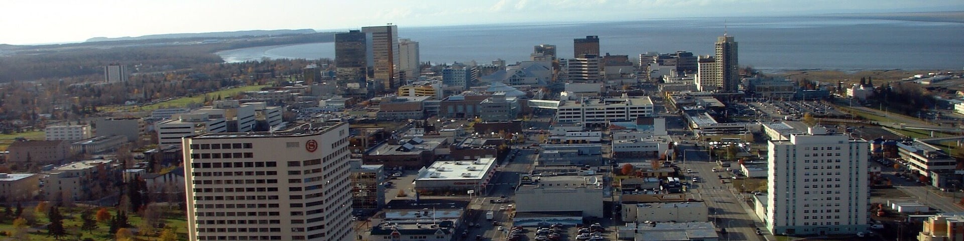 Landing in Anchorage after a flight over the glaciers.