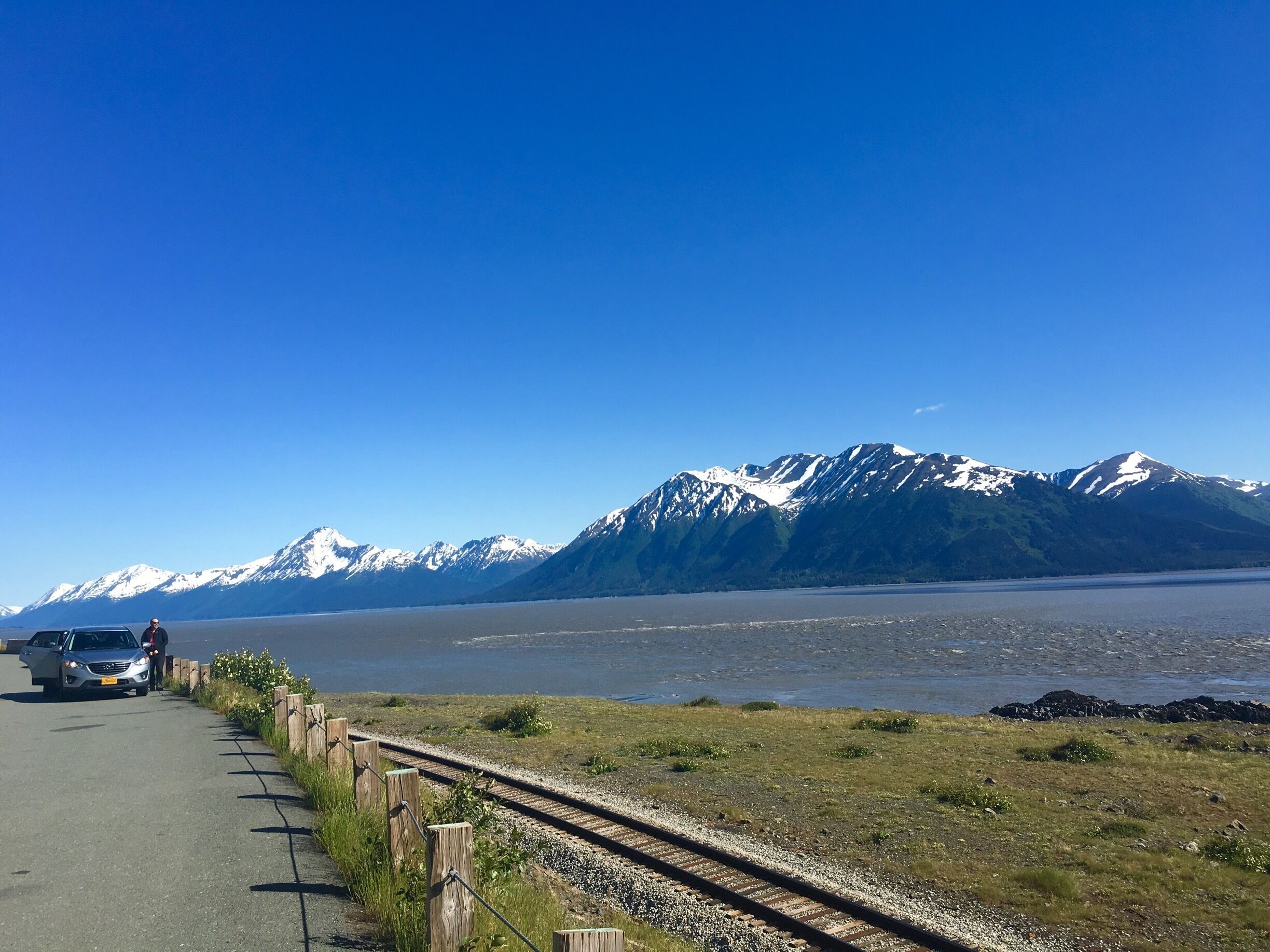 Beautiful views driving from Anchorage to Seward on the Scenic Byway