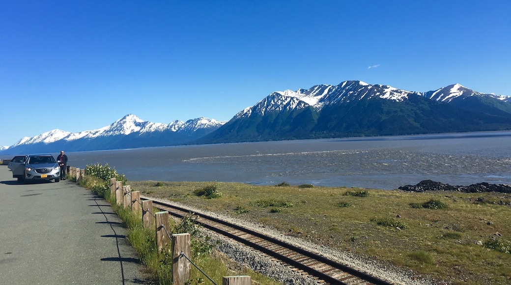 Beautiful views driving from Anchorage to Seward on the Scenic Byway