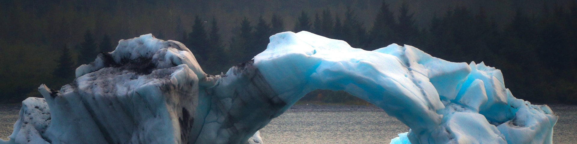 Ice berg visible didn’t even see it the day before. Huge