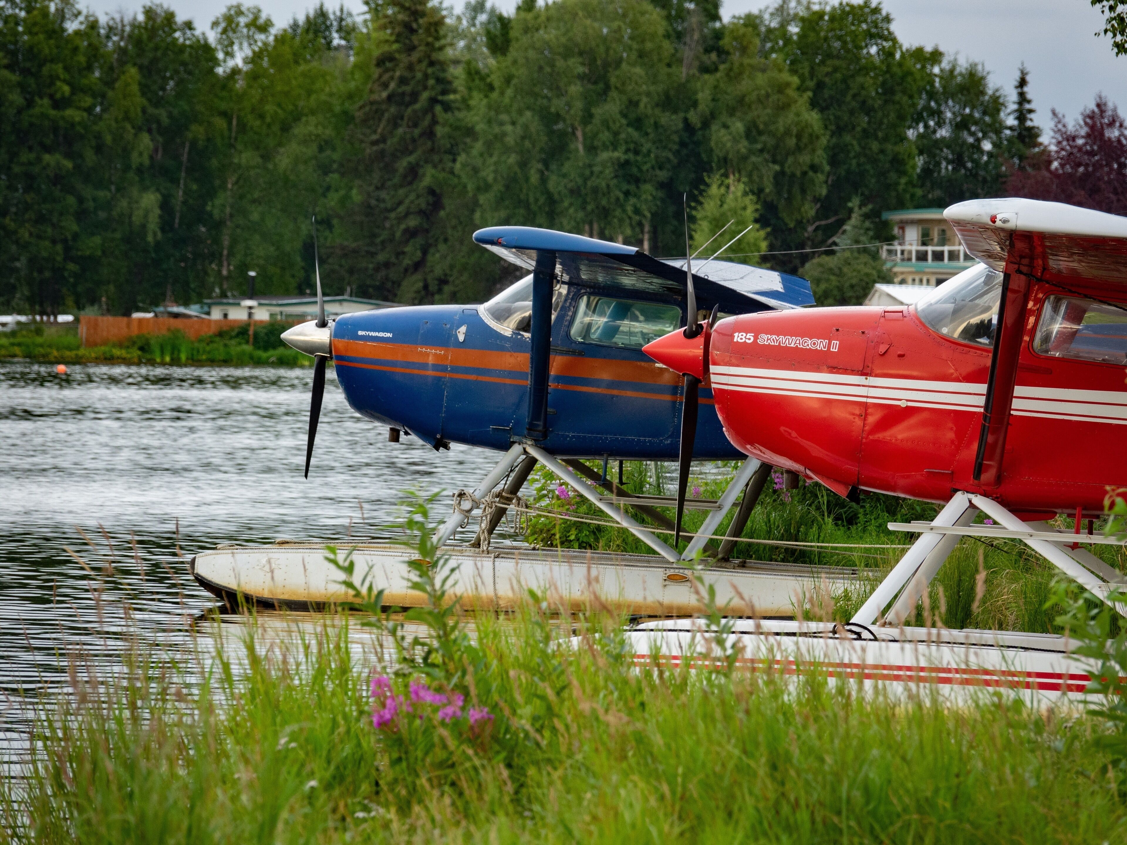 The world’s busiest seaplane base, located on Lake Hood and Lake Spenard near downtown Anchorage, AK.