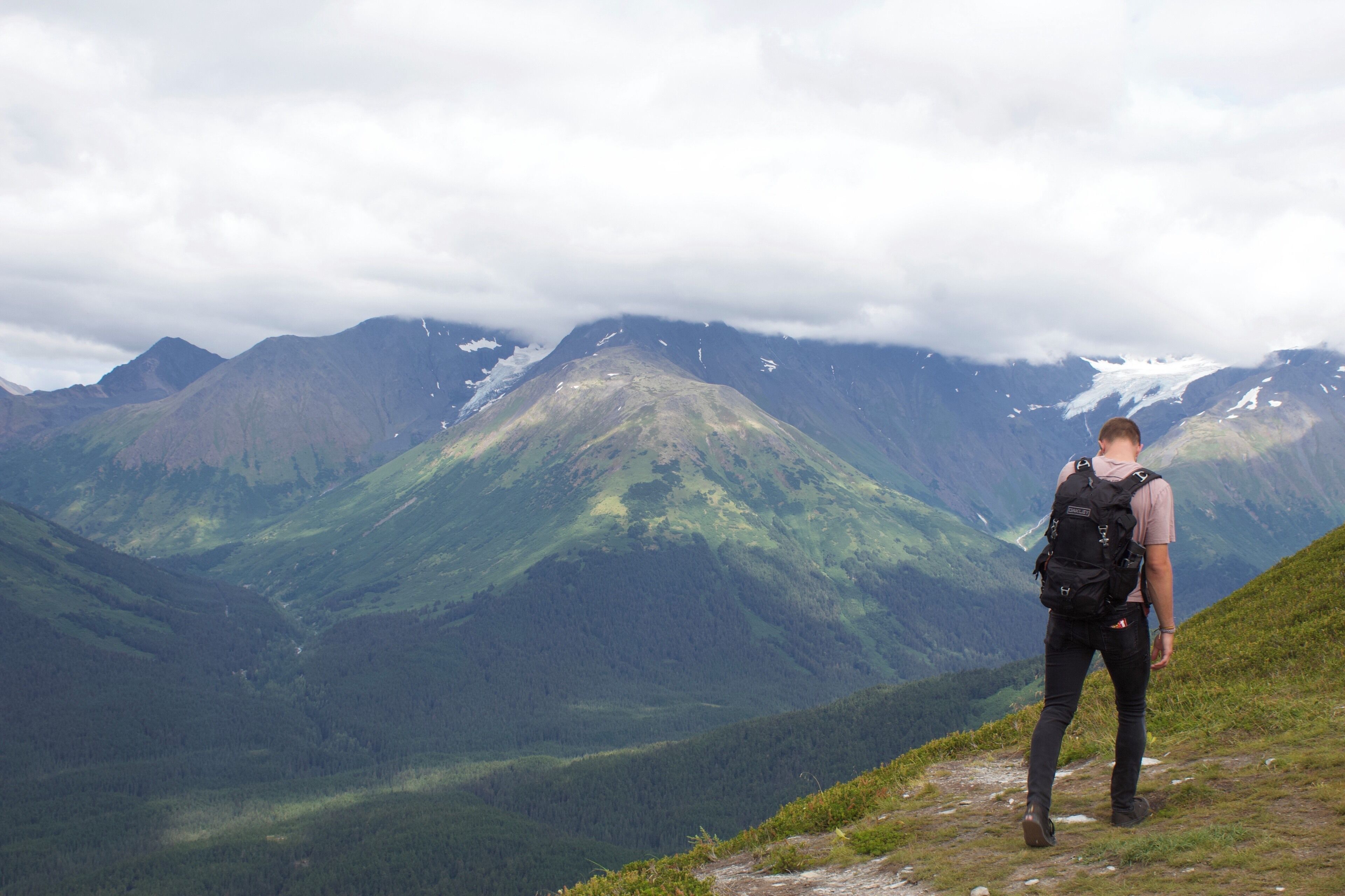 Feat. My wonderful boyfriend hiking Alyeska Ski Resort in Alaska #AdventurePhotoContest #Adventure #WhatsHot