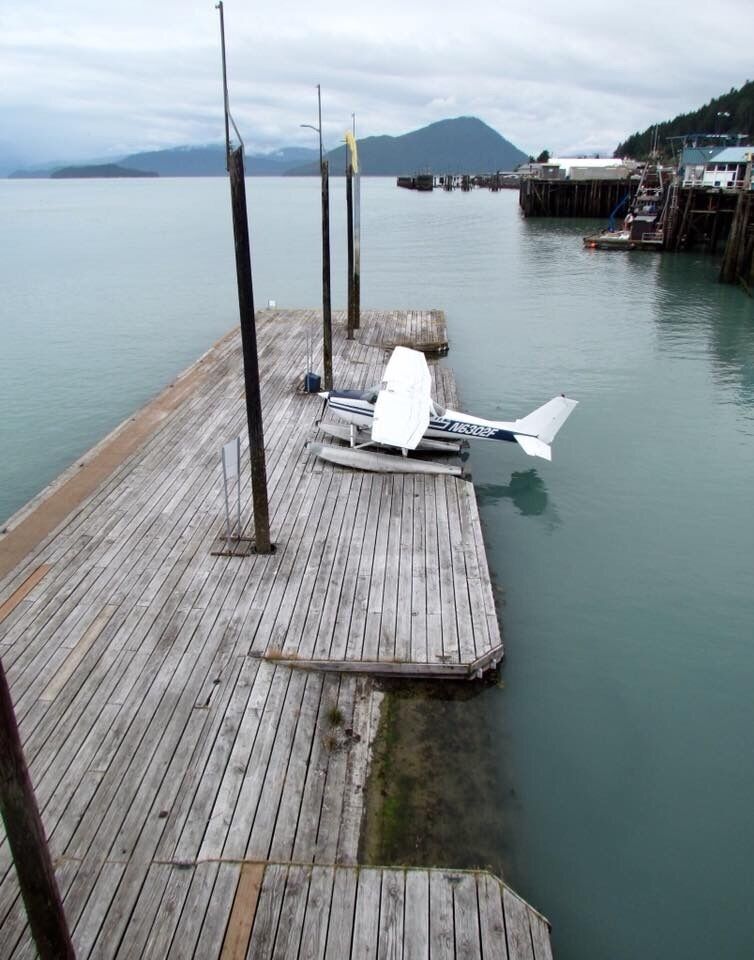 At least a few times a day we saw seaplanes landing and taking off in Wrangell. Then we came across this dock for them. 