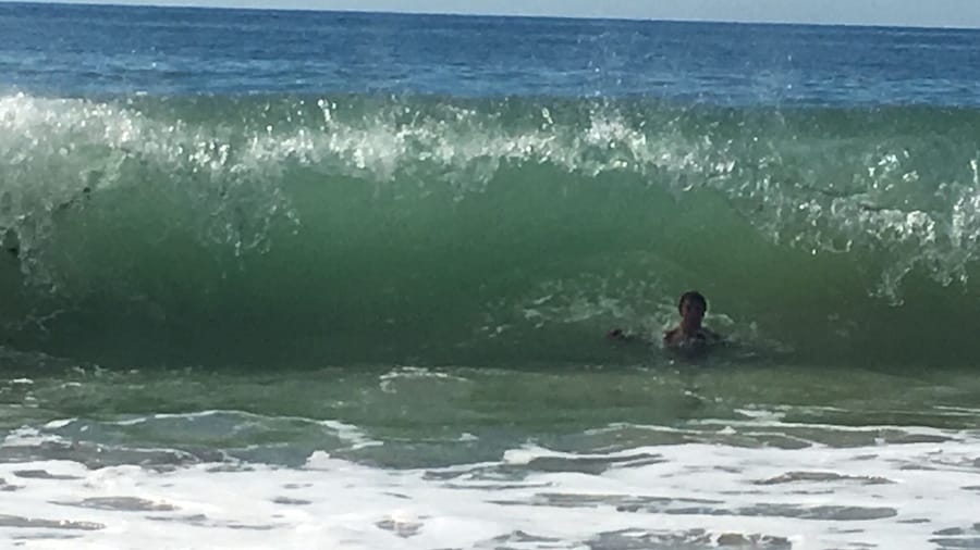 Misqumicut Beach in Westerly, RI. Really nice beach with AMAZING waves.