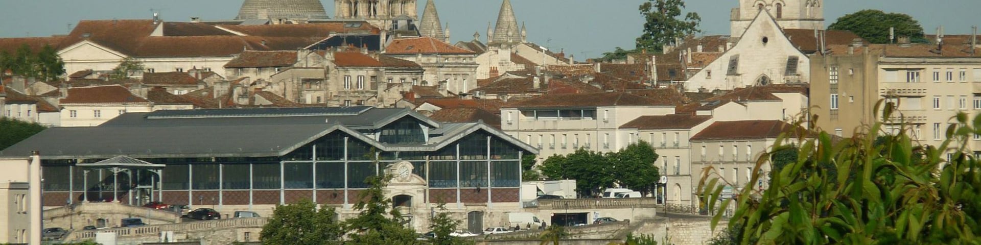 St-Pierre Cathedral, St-AndrĂ© church and indoor market of AngoulĂȘme, France