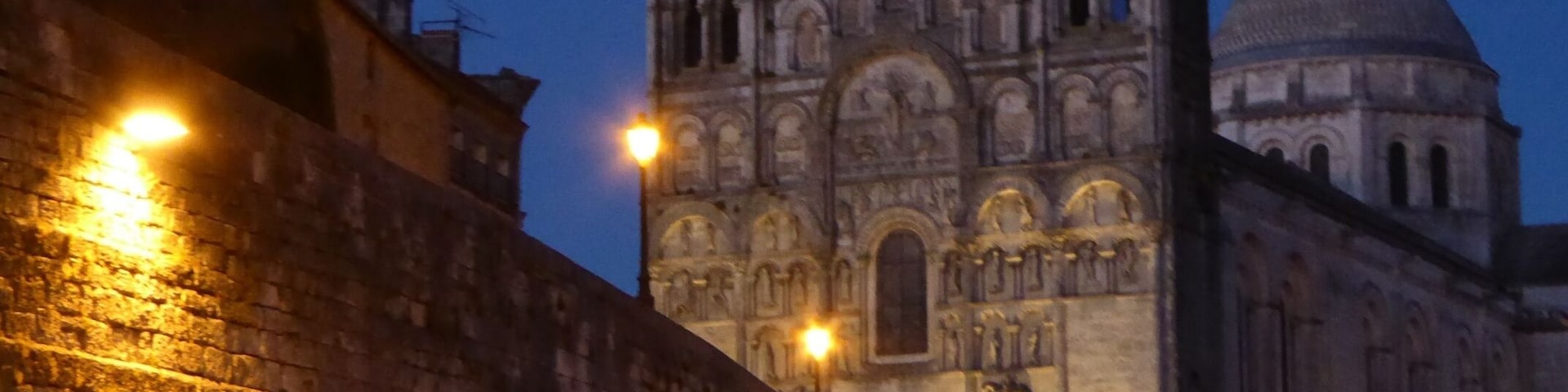 CathĂ©drale Saint-Pierre d'AngoulĂȘme has over 70 sculptures on its facade - one of the most ornate we've seen in our travels.