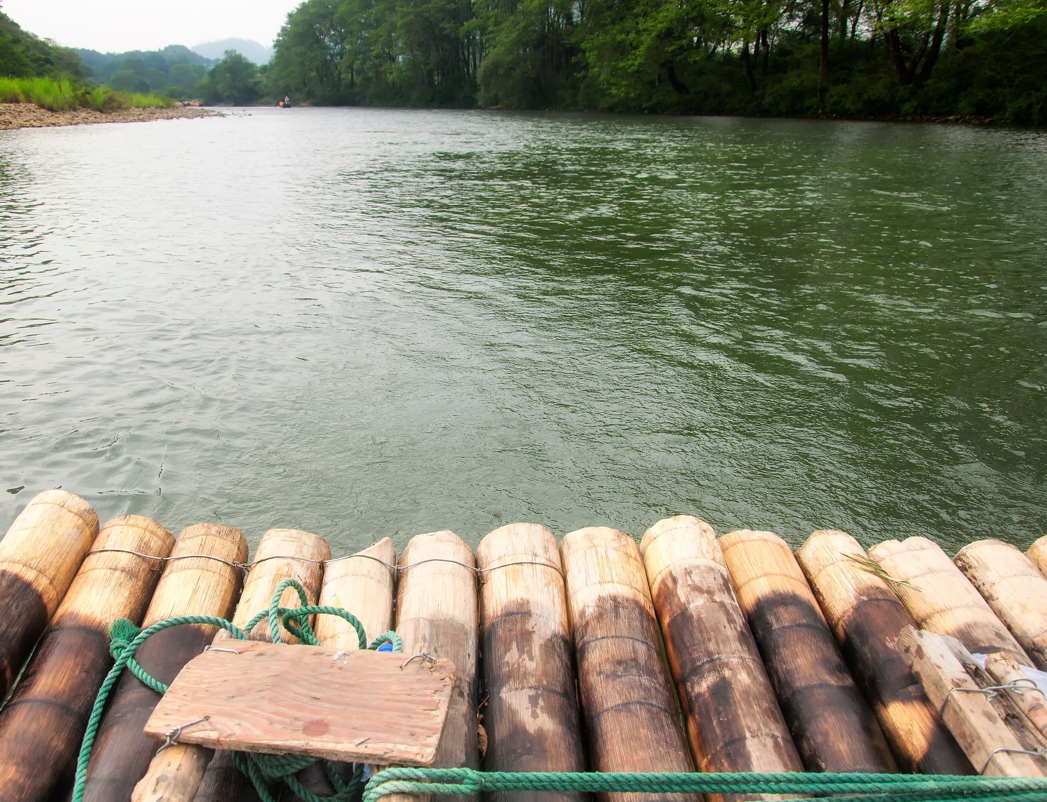 bamboo raft ride wuyishan china