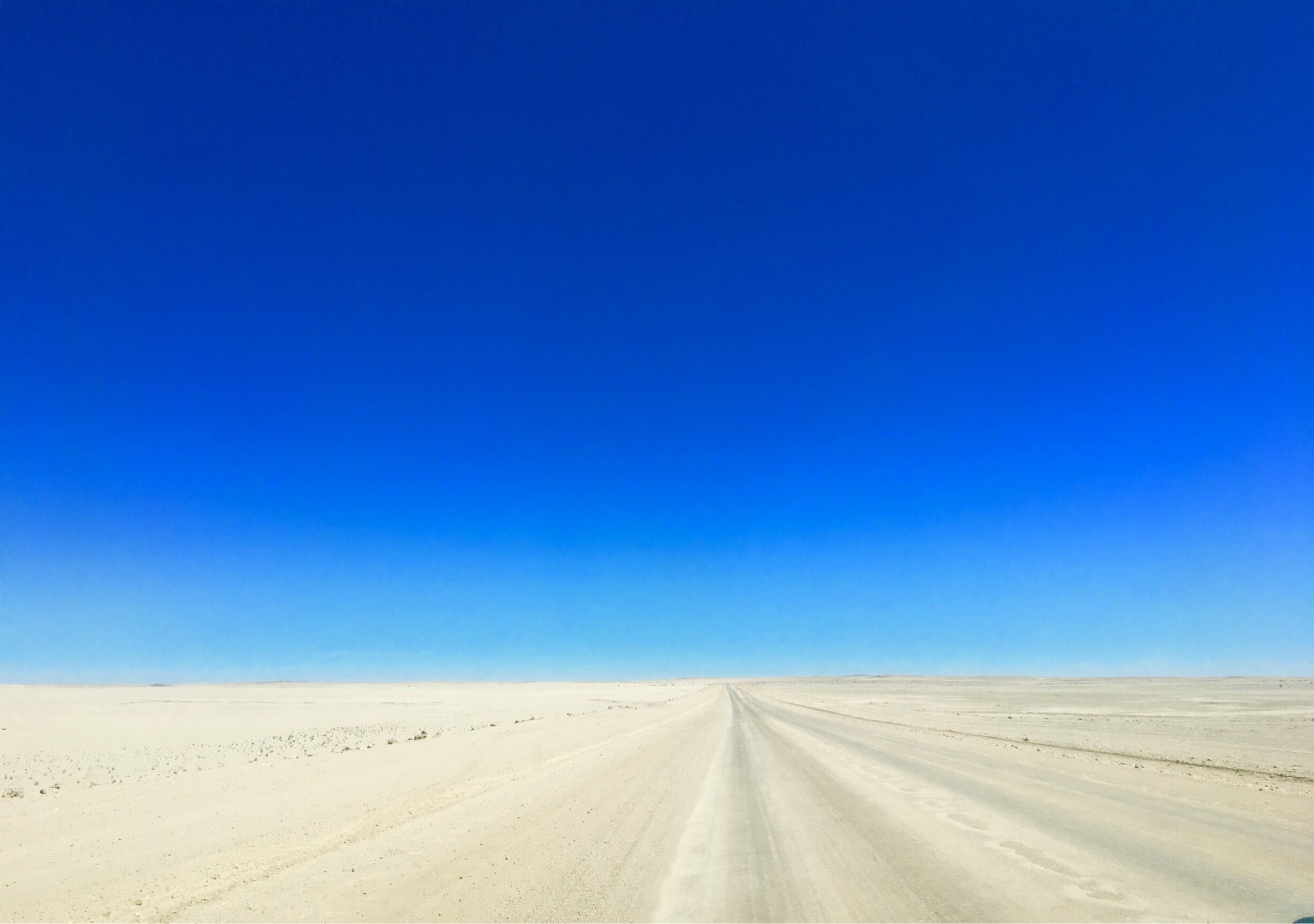 Sand and sky.   Driving through the Namib Desert.  #Namibia #traveling 
