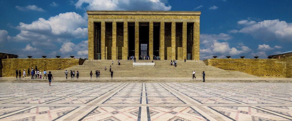 Anıtkabir (memorial tomb) is the mausoleum of Mustafa Kemal Atatürk, the leader of the Turkish War of Independence and the founder and first President of the Republic of Turkey, Ankara, Turkey.