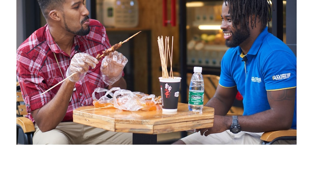 Good conversations and crazy eating.