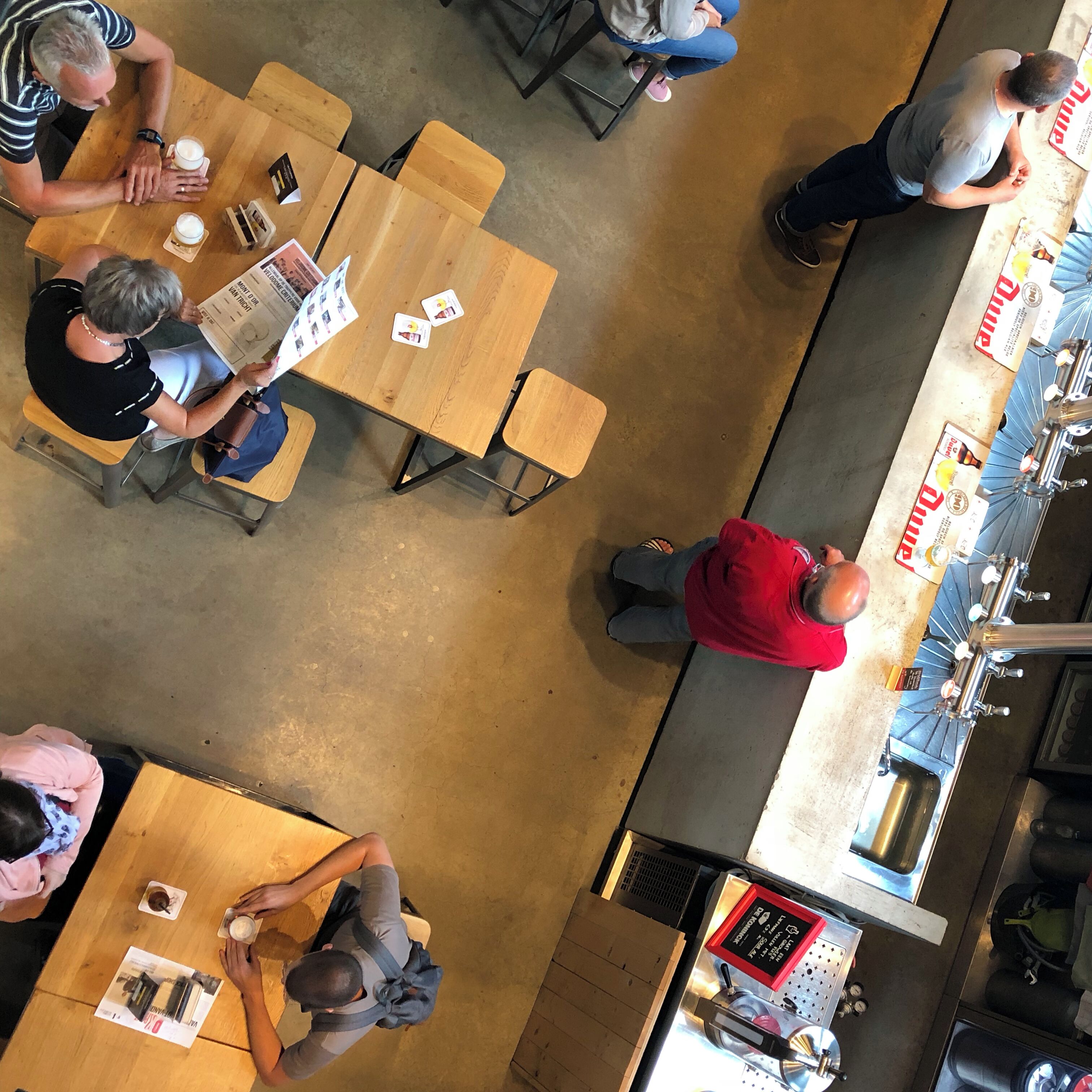 The brewery tour at De Koninck was unlike any brewery tour we have embarked on. The tour was a combination of old and new world philosophy making for an interactive experience. 

At the start, we were presented with a complimentary glass of Tripel d'Anvers. The tour takes approximately 1 hour with a chance to stop in the taproom at the end for more tastings. 

Throughout the tour, you will enter different rooms presenting the history of the brewery and how changes have been made to the brewing process from the old Belgian style. 