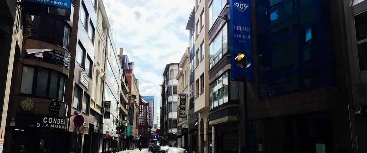 The diamond trade street in Antwerp