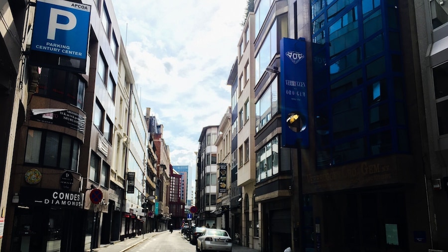 The diamond trade street in Antwerp