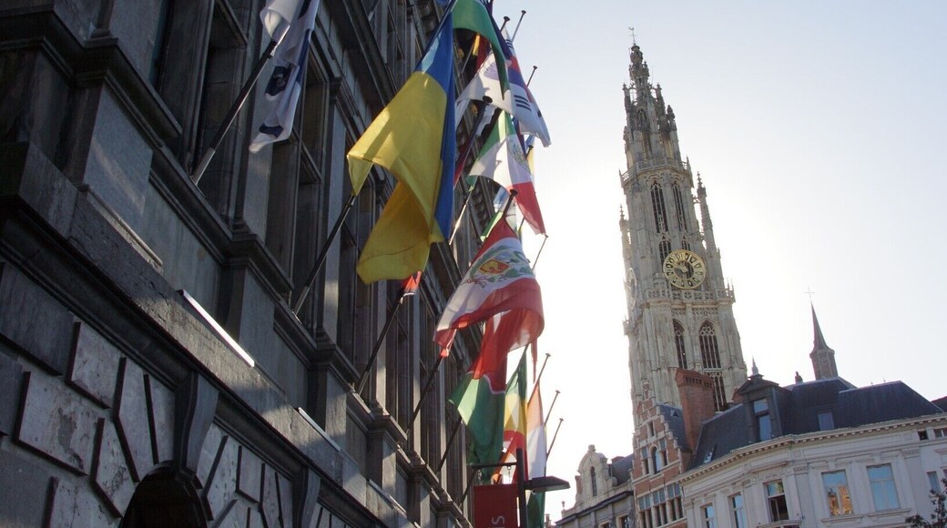 The Grote Markt in Antwerp is a beautiful square. This is the side view of the City Hall (Stadhuis) with the Cathedral Spire behind the buildings. I didn't go in on this visit, but I believe tours are available. The Stadhuis also controls visits to the Cathedral Spire, so book here is you want to go up. This only happen on Wedesdays and I was there on a weekend, so missed out on that too! But perfect weather made for a lovely opportunity to sit in teh square at one of the many restaurants!