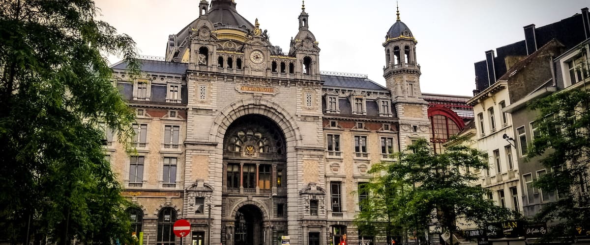 Antwerpen central train station.