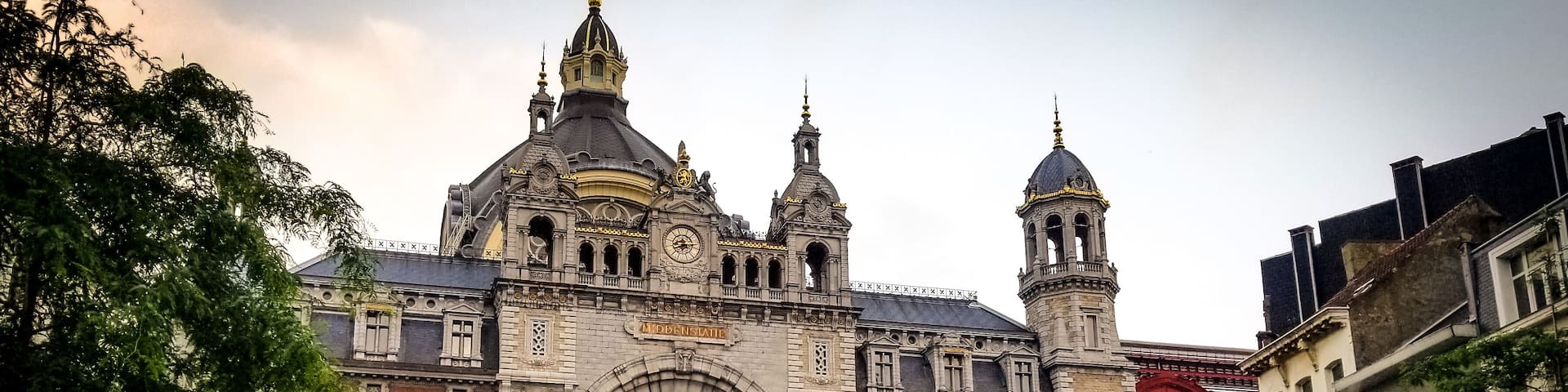 Antwerpen central train station.