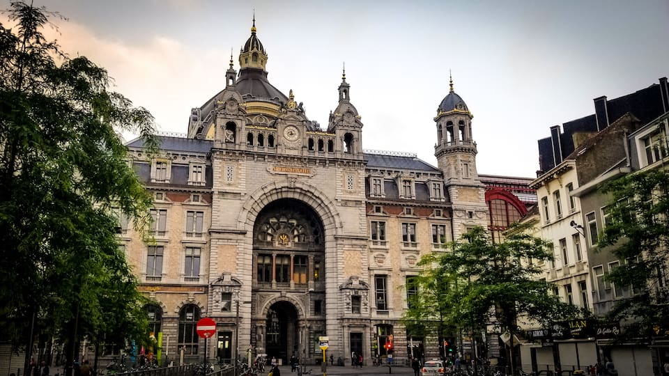 Antwerpen central train station.