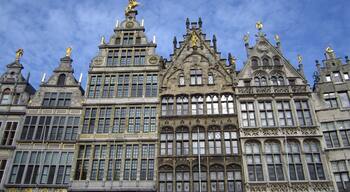 This are beautiful buildings on the Market Square of Antwerp. This houses are not the original ones because part of this square burned down in 1576. In 19th century everything was renovated and now it represent real picture of belgian architecture and great spot to have cup of coffee during the hot sunny days.
#architecture
#stunningstructures