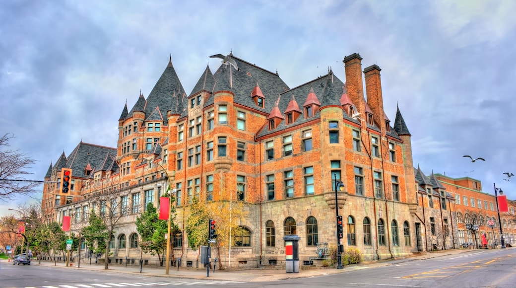 Place Viger, a historic hotel and train station in Montreal - Quebec, Canada.