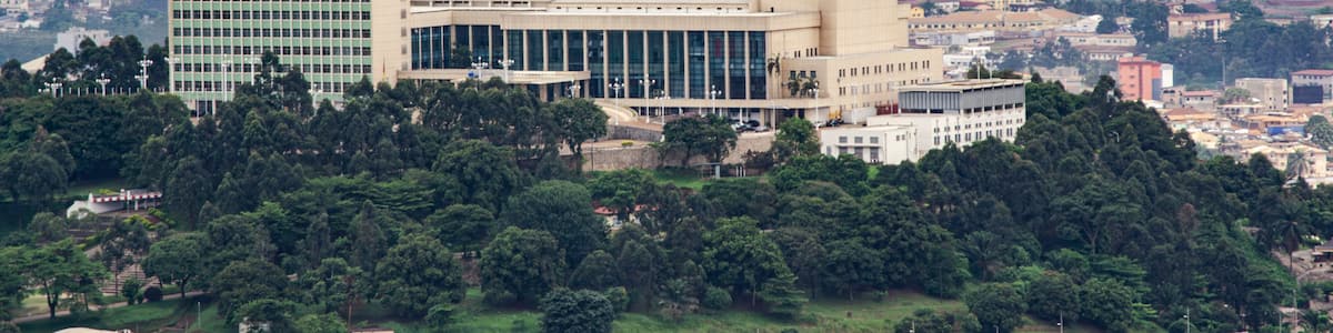 aerial view of the Yaounde Convention Centre in Cameroon