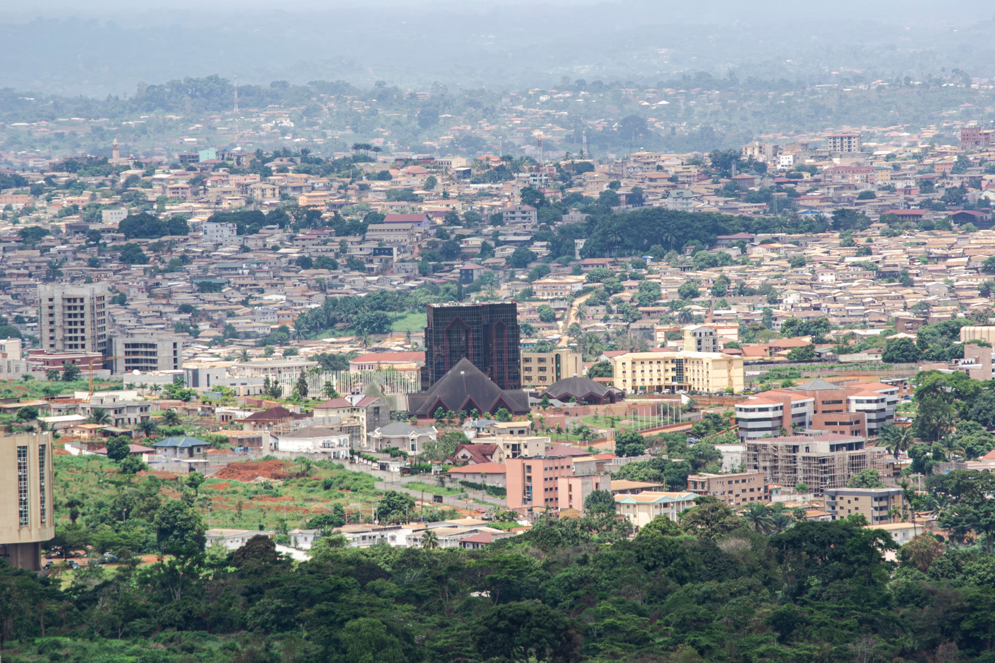 view of the yaounde city, Cameroon