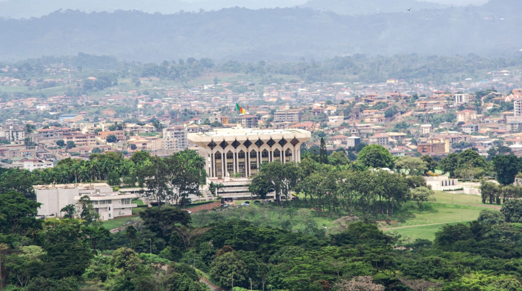 Aerial view of the presidential palace in Cameroon