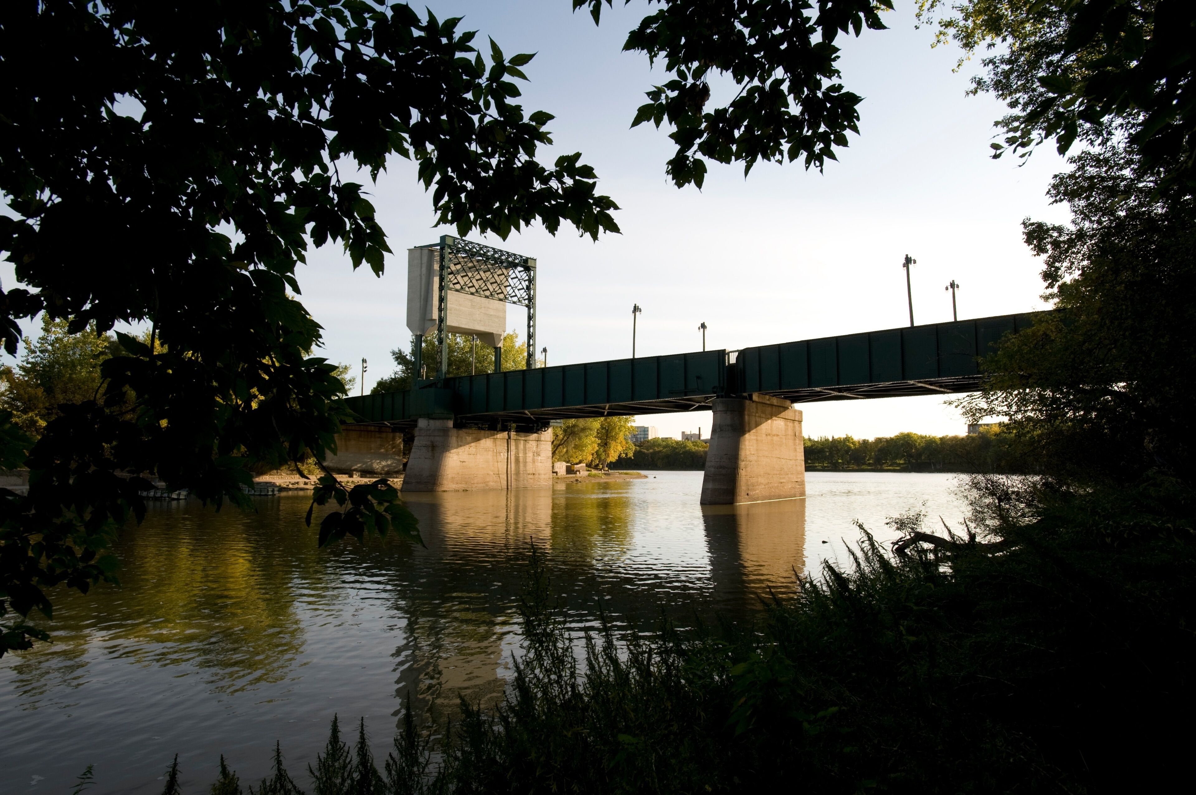 Bridge Over Assiniboine River, Manitoba, Canada