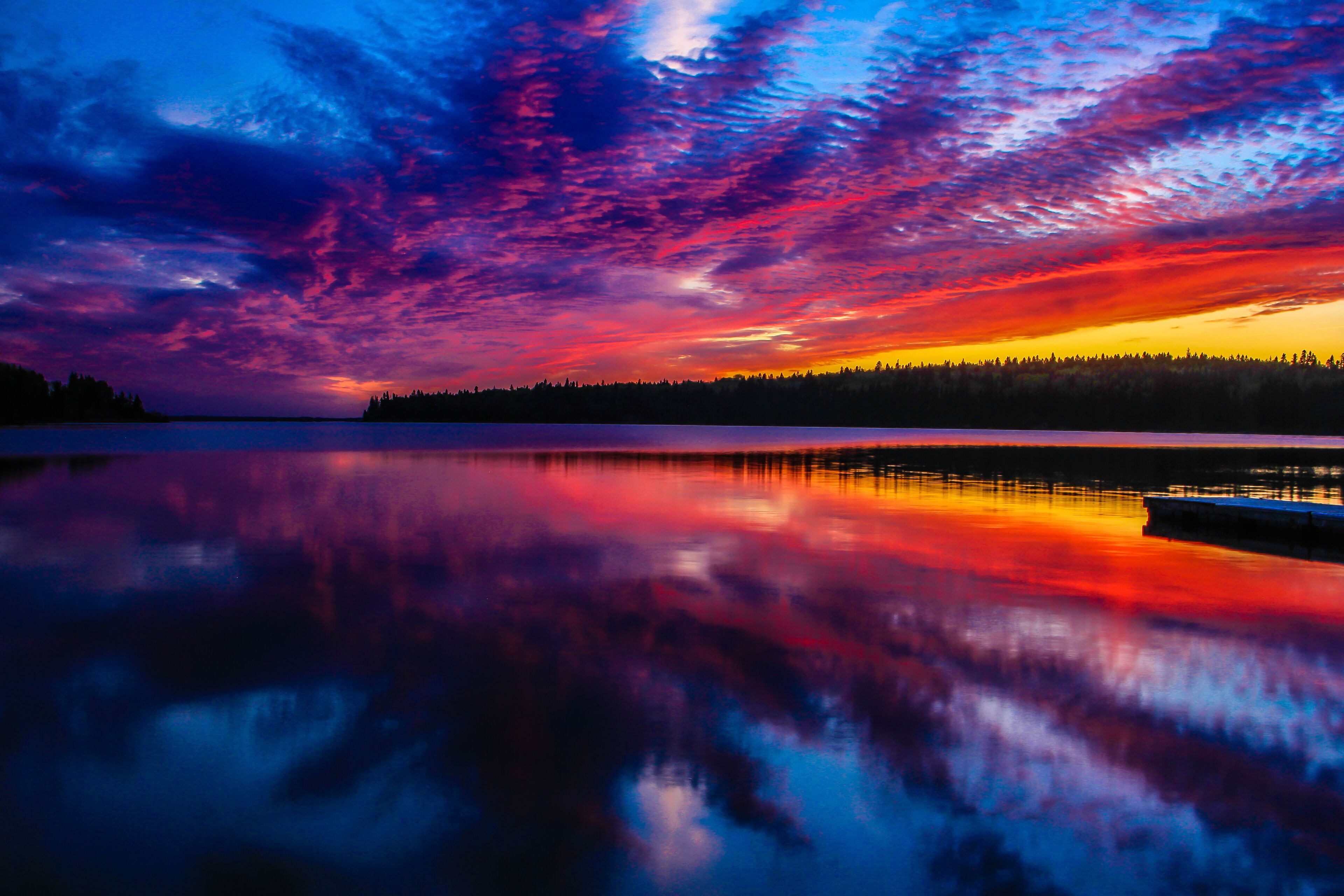 Clear lake, Riding Mountain National Park, Manitoba, Canada