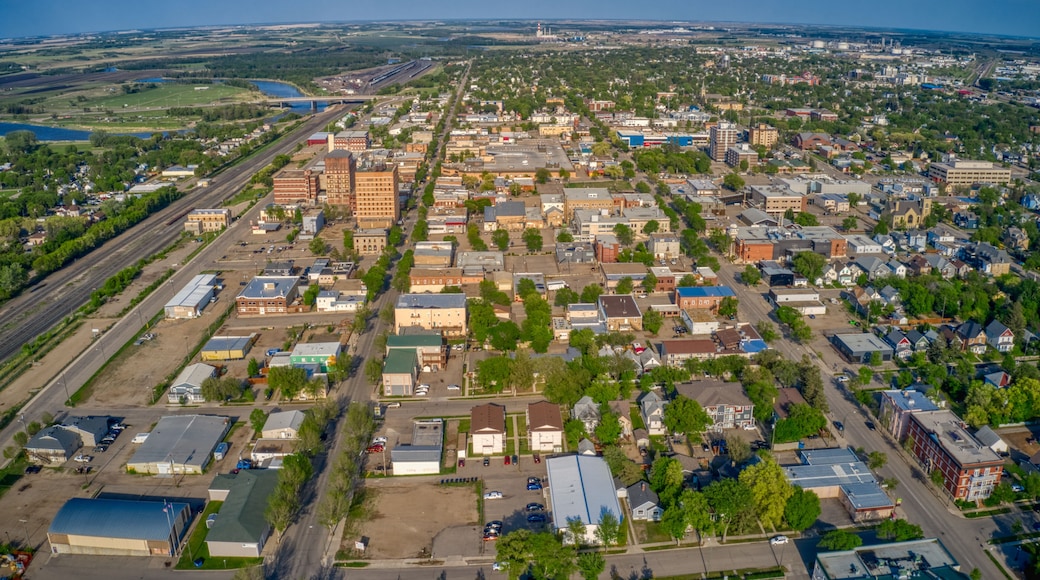 Aerial View of Brandon, Manitoba during Summer