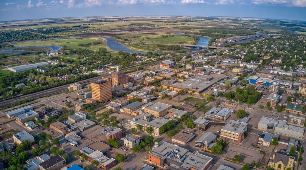 Aerial View of Brandon, Manitoba during Summer